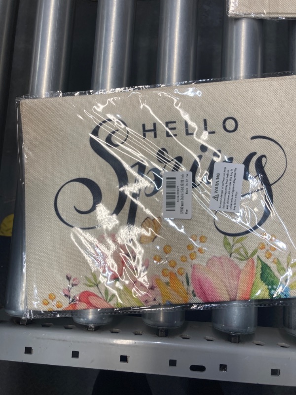 Photo 2 of 12x18 double sided HELLO SPRING garden flag 