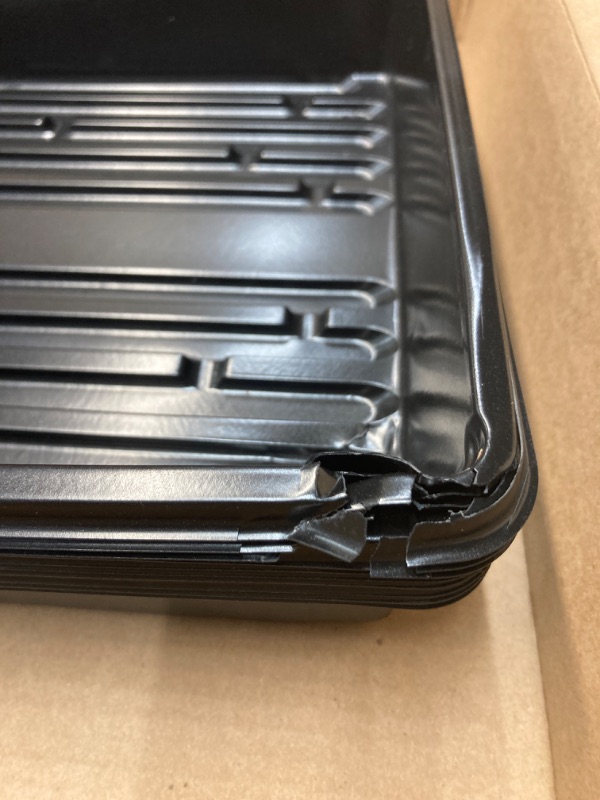Photo 3 of **see notes ***sides are cracked 10 Plant Growing Trays (No Drain Holes) - 20" x 10" - Perfect Garden Seed Starter Grow Trays: for Seedlings, Indoor Gardening, Growing Microgreens, Wheatgrass & More - Soil or Hydroponic