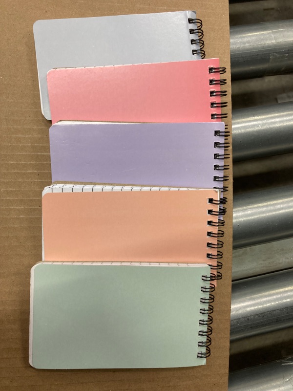 Photo 4 of 24 Pieces Spiral Memo Pads 3"x 5" Small Pocket Notebooks Colorful Memo Pads Bulk Mini Spiral Notepad Steno Pages with Lined Notepad College Ruled Notepads Memo Note Pad for Home(Pastel Color)