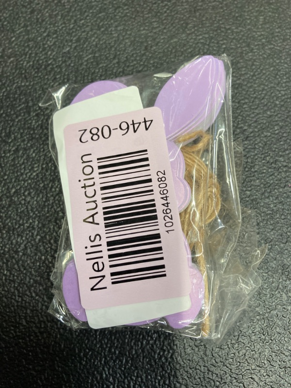 Photo 5 of 50Pcs Easter Bunny Tags Happy Easter Paper Hanging Tag with Strings Decorations purple Rabbit Shape Hanging Labels for Spring Home DIY Gift Holiday Party Favor Decor