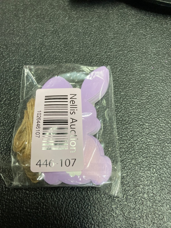 Photo 5 of 50Pcs Easter Bunny Tags Happy Easter Paper Hanging Tag with Strings Decorations purple Rabbit Shape Hanging Labels for Spring Home DIY Gift Holiday Party Favor Decor