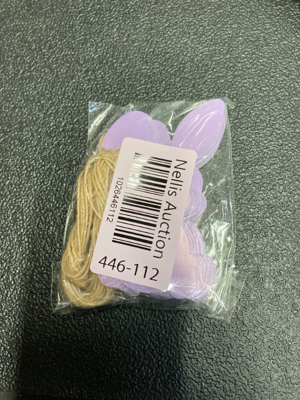 Photo 5 of 50Pcs Easter Bunny Tags Happy Easter Paper Hanging Tag with Strings Decorations purple Rabbit Shape Hanging Labels for Spring Home DIY Gift Holiday Party Favor Decor