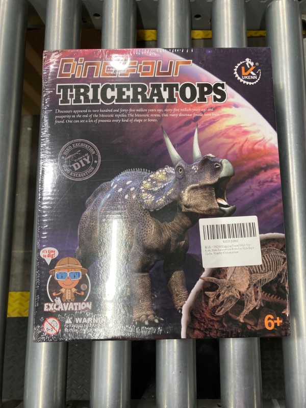 Photo 2 of Digging Fossil Kit for Kids,Dino Excavation Kits for Kids Boys Girls, Standard Triceratops