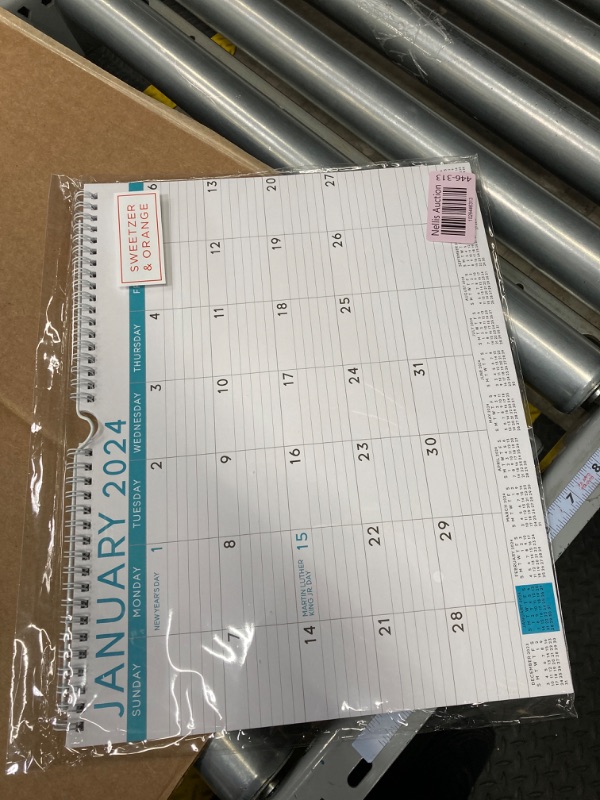 Photo 4 of S&O Blue Business Wall Calendar from January 2024-June 2025 - Tear-Off Monthly Calendar - 18 Month Academic Wall Calendar - Hanging Calendar with 12 Month Mini-Calendars - 13.5"x10.5”in