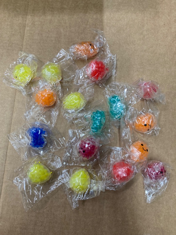 Photo 1 of Prefilled Easter Eggs with Mini Stress Balls Squeeze Balls Plastic Easter Eggs Fillers for Easter Basket Stuffers Party Favors(36 Set)