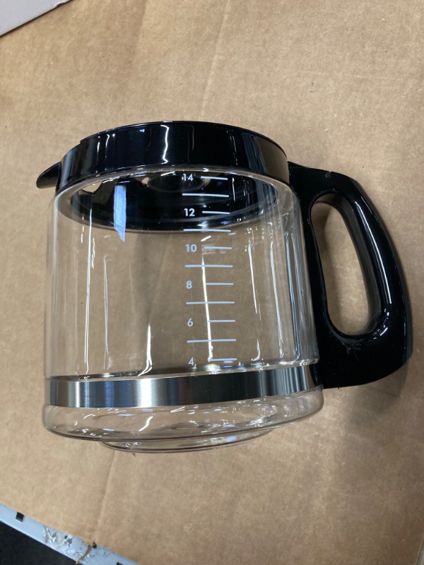 Photo 4 of 14-Cup Replacement Glass Coffee Carafe for Cuisinart Coffee Maker Models DCC-1200, DCC-1100BK, DCC-2650, CHW-12, CHW-12P1, DGB-550BK, DGB-550BK1, DGB-625BC, DGB-700BC, and SS-12 | Part# DCC-1200PRC