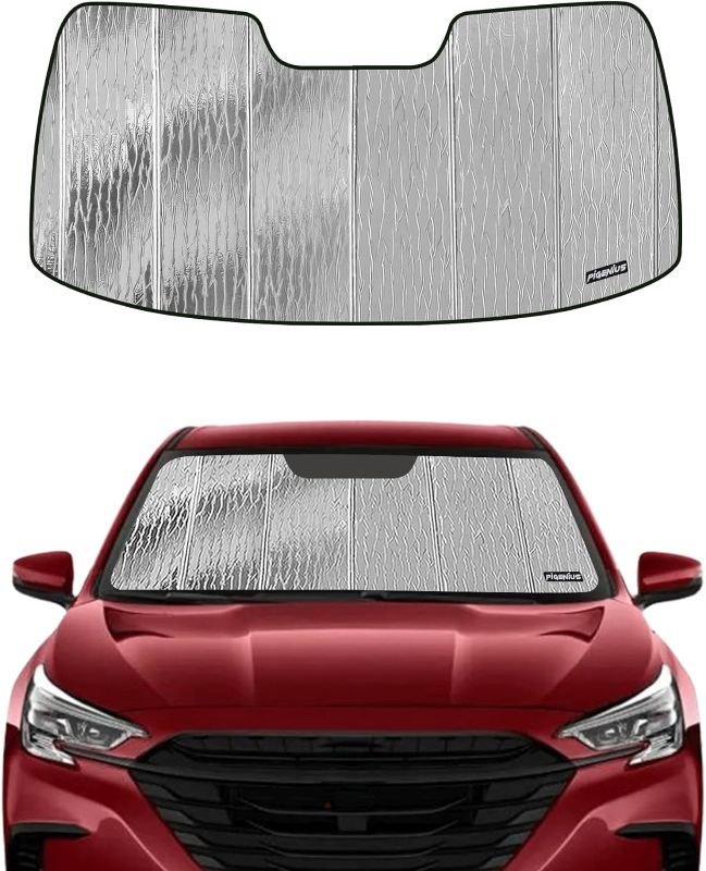 Photo 1 of Pigenius Windshield Sun Shade for 2010 2011 2012 2013 2014 Subaru Legacy/Outback Without Eyesight Driver Assist System, Custom Fit Front Window Shade - Premium Folding Sunshade Silver-Premium Sunshade 2010-2014 without EyeSight Driver Assist