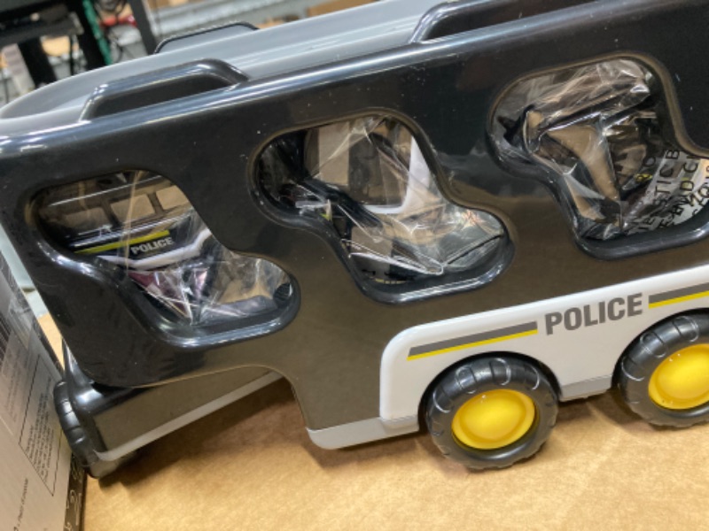 Photo 1 of Doloowee Police Truck Toys Toddlers 3 4 5 6 Years Old, 7 in 1 Truck Friction Power Toy Car Christmas Birthday Gifts for Boys & Girls 3-5 Years Old 7 in 1 Police Truck