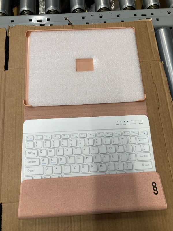 Photo 2 of COO Keyboard Case for Microsoft Surface Pro 8(2021 Release) 13 Inch, Wireless Detachable Keyboard, Multi-Angle Slim Lightweight Protective Cover Rose Gold for Surface Pro 9 (2022)/Pro 8/Pro X