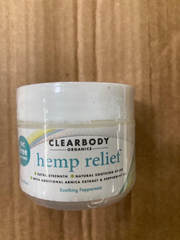 Photo 3 of Clearbody Organics - USA Made Hemp Cream Maximum Strength - Soothe Discomfort in Your Back, Muscles, Joints, Neck, Shoulder, Knee, Nerves - Natural Peppermint and Soothing Arnica Extract 2 Fl Oz (Pack of 1)