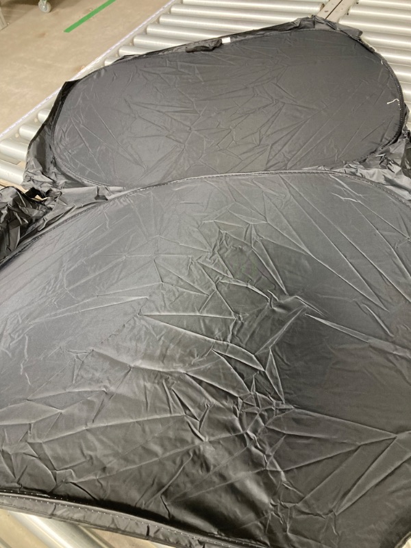 Photo 2 of EcoNour Tesla Model 3 Windshield Sunshade | 240T Polyester for Tesla Model Y Sunshade | Windshield Visor with Superior UV Protection for Tesla Windshield Sunshade | Tesla Accessories for Summer Windshield Model 3/Y