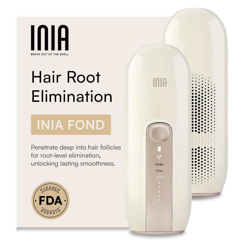 Photo 1 of Laser Hair Removal Device for Women and Men, INIA Fond Hair Remover with Long-Lasting in Hair Reduction for Body&Face, Safe at-home Results for Armpits, Bikini and Legs