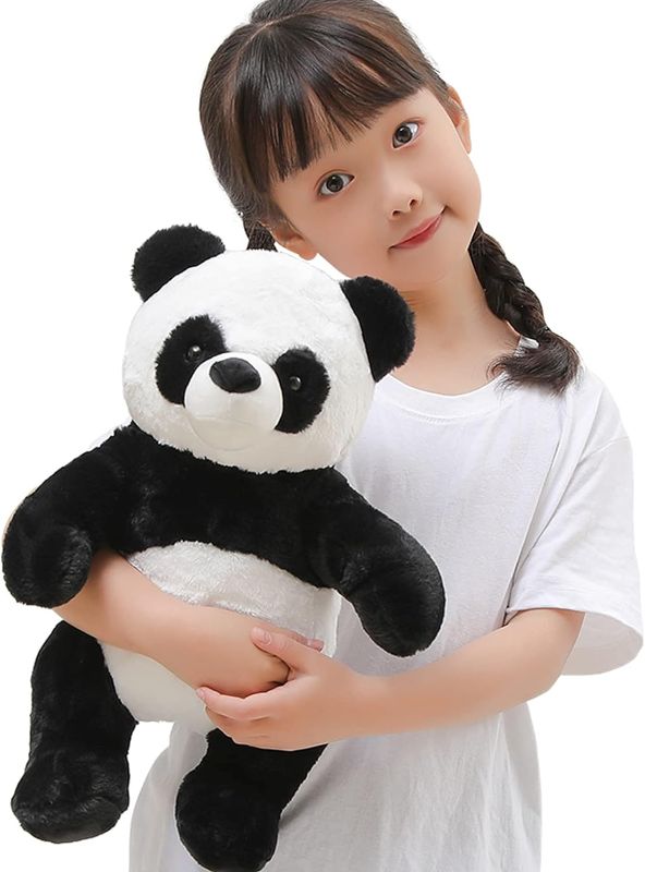 Photo 1 of 16" Panda Bear Stuffed Animal Plush Toy Cute Soft Body Doll Panda Pillow Kawaii Giant Panda, Gift for Kids Boy Girl Birthday Valentines Christmas