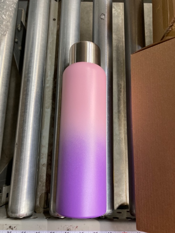 Photo 2 of *** BUNDLE 2 PACK *** 34oz Men Women Sports Insulated Stainless Steel Water Bottles,SASEUM Outdoor Stainless Steel Metal Thermos Bottles,Reusable Leak Proof BPA-Free Flask for Sports Gym,Dreamy pinkish-purple 34oz Dreamy pinkish-purple