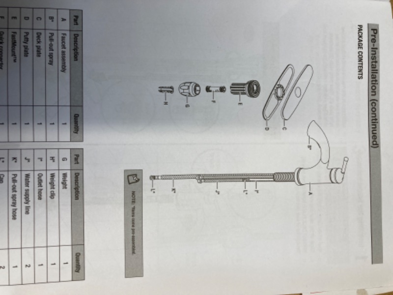 Photo 3 of ***MISSING PIECES*** Hemming Single-Handle Pull-Out Sprayer Kitchen Faucet Deckplate Included in Spot Resist Stainless Steel
