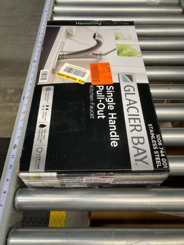 Photo 4 of ***MISSING PIECES*** Hemming Single-Handle Pull-Out Sprayer Kitchen Faucet Deckplate Included in Spot Resist Stainless Steel
