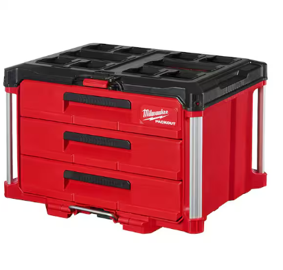 Photo 1 of ***MINOR DAMAGE*** PACKOUT 22 in. Modular 3-Drawer Tool Box with Metal Reinforced Corners
