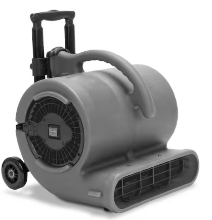 Photo 1 of 1/2 HP Air Mover for Janitorial Water Damage Restoration Stackable Carpet Dryer Floor Blower Fan with Handle Grey
