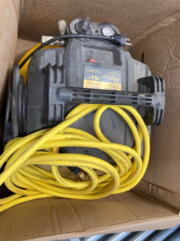 Photo 1 of *** SEE NOTES; PHOTOS*** 6 Gal. 18-Gauge Brad Nailer and Heavy-Duty Pancake Electric Air Compressor Combo Kit
