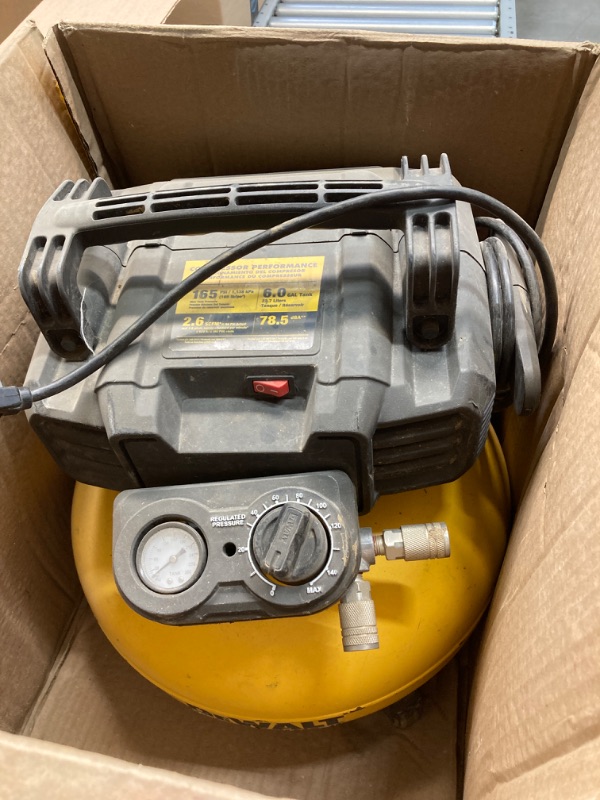 Photo 1 of *** SEE NOTES; PHOTOS*** 6 Gal. 18-Gauge Brad Nailer and Heavy-Duty Pancake Electric Air Compressor Combo Kit

