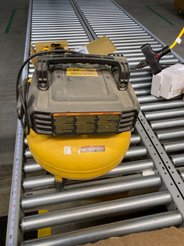 Photo 1 of *** SEE NOTES; PHOTOS*** 6 Gal. 18-Gauge Brad Nailer and Heavy-Duty Pancake Electric Air Compressor Combo Kit
