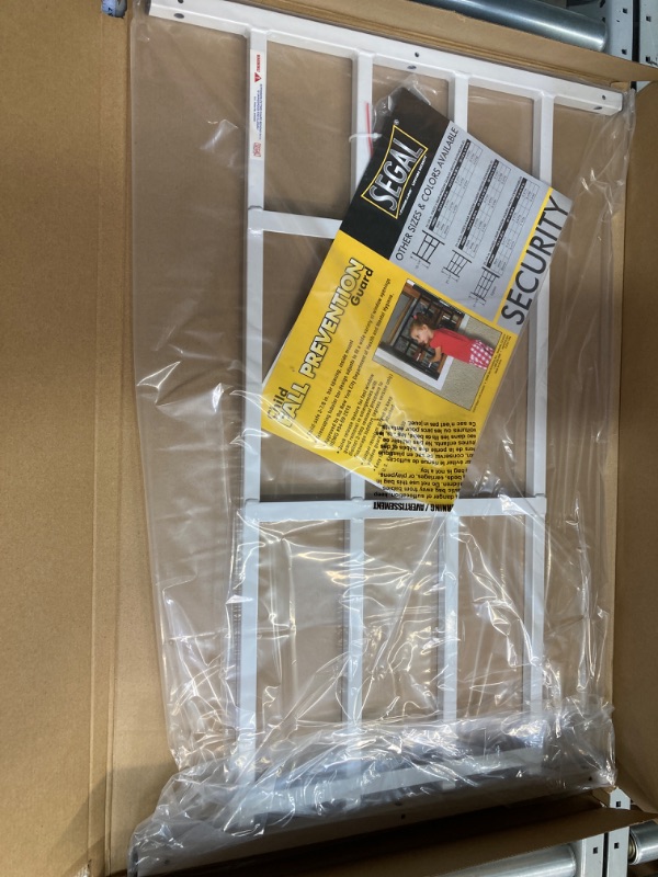 Photo 1 of *** BUNDLE 3 PACK *** Segal 31 in. x 54 in. x 21-1/2 in. Fixed Window Guard, Steel 4-Bar White, Non-Egress