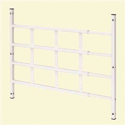 Photo 1 of *** BUNDLE 3 PACK *** Segal 31 in. x 54 in. x 21-1/2 in. Fixed Window Guard, Steel 4-Bar White, Non-Egress