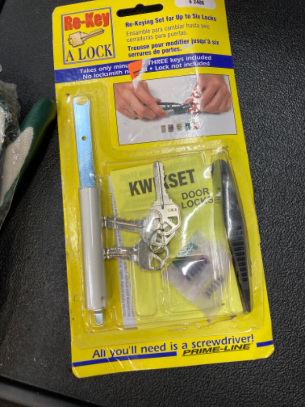 Photo 2 of Prime-Line E 2400 Re-Keying Kit – Re-Key a Lock Kit with Pre-Cut Keys for Rekeying all your Locks to One Key, For Kwikset Brand Locks, 5-Pin Style Locks (1 Kit)