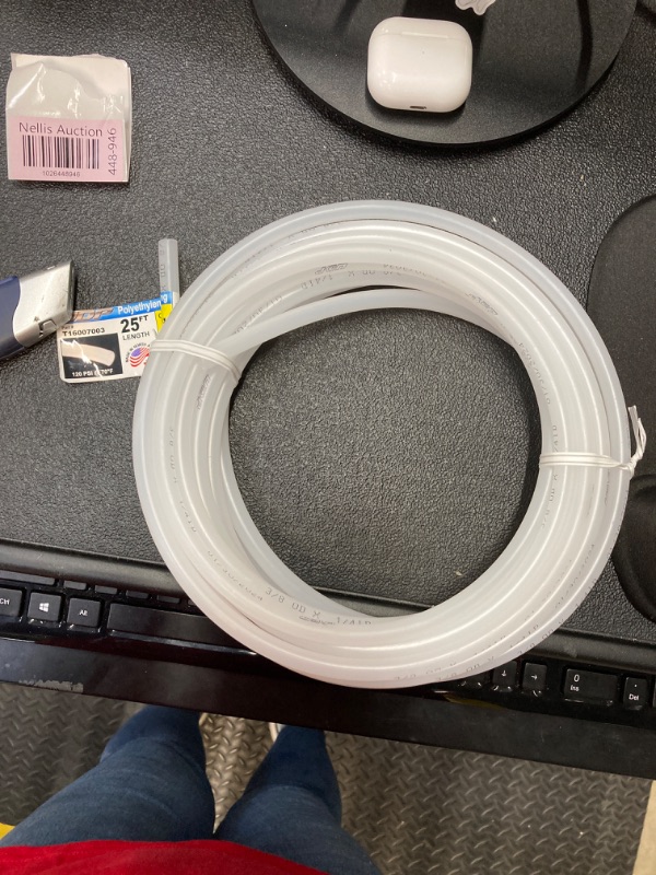 Photo 2 of 3/8 in. O.D. x 1/4 in. I.D. x 25 ft. Natural Polyethylene Tubing