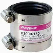 Photo 1 of Fernco P3000-150 Coupling CI to PVC, Steel x 1-1/2"
