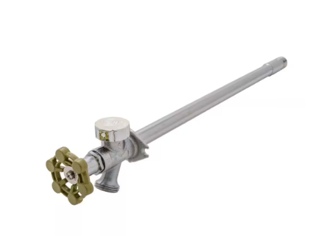 Photo 1 of 1/2 in. x 14 in. Brass Anti-Siphon Frost Free Sillcock Valve with Multi-Turn Operation
