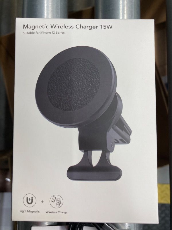 Photo 1 of Magnetic Wireless   Car Charger, 15W Fast Charging compatible with iPhone 12 series