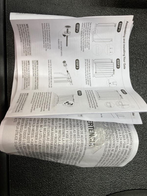 Photo 10 of ***DAMAGED/MISSING PARTS*** Regalo Easy Step  Baby Gate, Includes 4-Inch and 4-Inch Extension Kits, 4 Pack of Pressure Mounts Kit and 4 Pack of Wall Mount Kit
