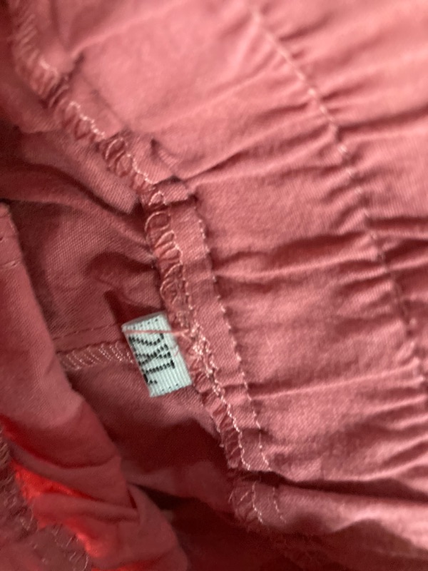 Photo 1 of Aoulaydo Women’s 2 Piece Lounge Tracksuit Outfit Set Summer Button Down Long Sleeve Shirt with Short Set Casual Matching Set 2XL Dark Pink