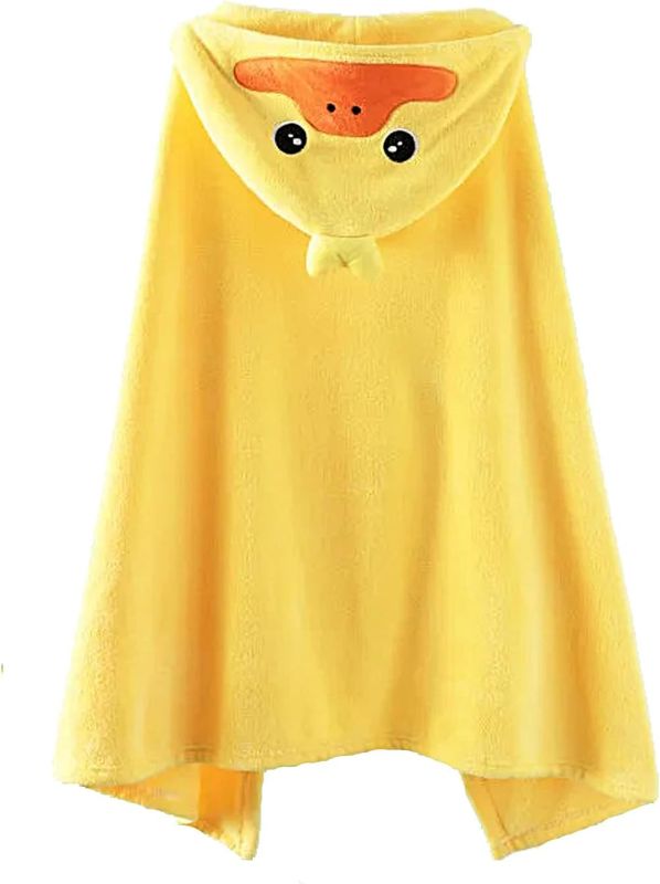 Photo 1 of Baby Bath Towel,Ultra Soft Hooded Baby Towel,Toddler Bath Towels,Highly Absorbent Baby Hooded Towel,Premium Bath Toddler Towel Shower Gifts for Baby Boys Girls(Yellow, 27.5 x 55 Inch)