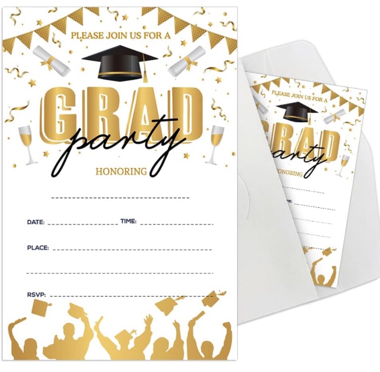 Photo 1 of ***BUNDLE 2 PACK (30pcs total)*** 15 Graduation Party invitation cards with envelopes 