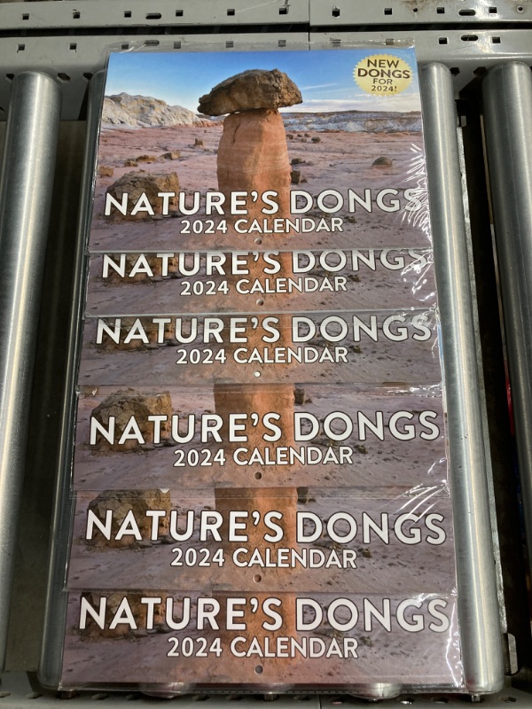 Photo 2 of ***BUNDLE 6 PACK*** 2024 Natures Dongs Calendar Funny Calendar Gag gift, Creative Natural Scenery Wall Calendar