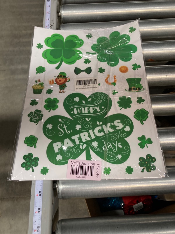 Photo 3 of ***BUNDLE 2 PACK (544pcs total)*** St Patrick's Day Decorations - 272 PCS St Patricks Day Window Clings - Shamrock Stickers for Glass Reusable Static Spring Shamrock Decorations | St Patricks Day Decor