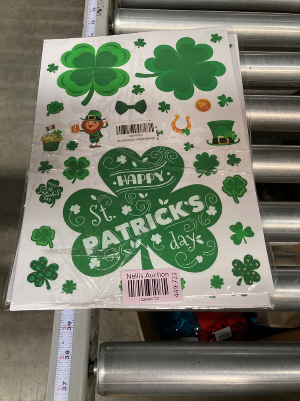 Photo 3 of ***BUNDLE 2 PACK (544pcs total)*** St Patrick's Day Decorations - 272 PCS St Patricks Day Window Clings - Shamrock Stickers for Glass Reusable Static Spring Shamrock Decorations | St Patricks Day Decor