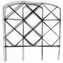 Photo 1 of  16 pack of 18 in. Lattice Black Folding Metal Garden Fence