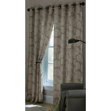 Photo 1 of allen + roth 84-in Flax Room Darkening Thermal Lined Grommet Single Curtain Panel
