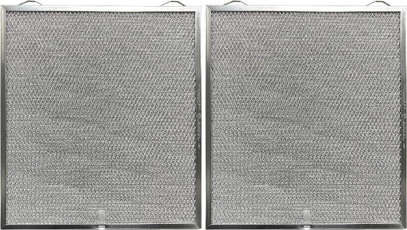 Photo 1 of ***MINOR DAMAGE*** 2 Pack Air Filter Factory Compatible Replacement for Broan Nutone S99010430-002, 99010430-002, 4512880 Range Hood Aluminum Grease Filters
