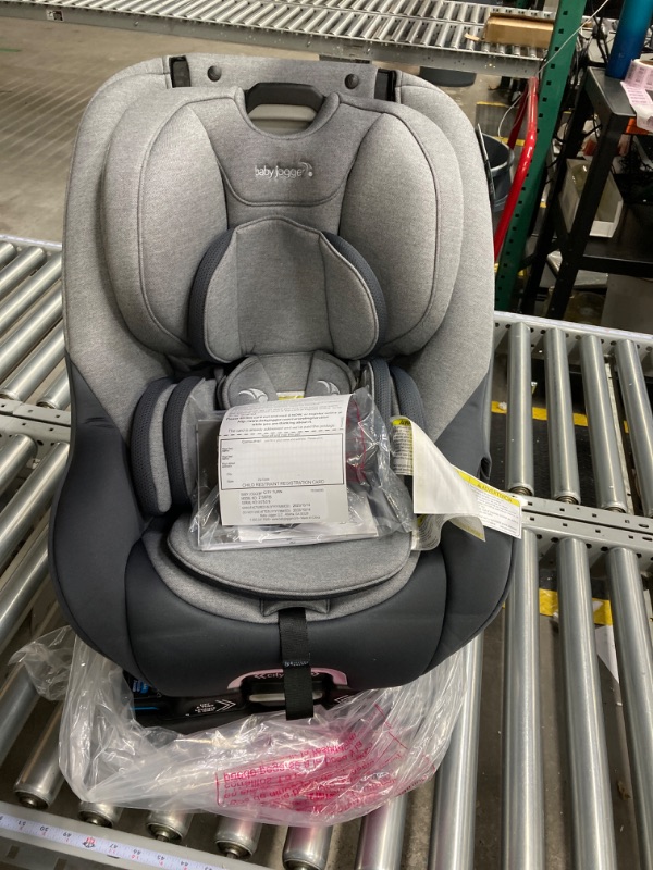 Photo 2 of Baby Jogger City Turn Rotating Convertible Car Seat | Unique Turning Car Seat Rotates for Easy in and Out, Phantom Grey