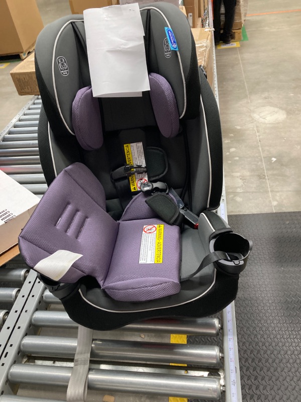 Photo 2 of Graco SlimFit 3 in 1 Car Seat, Slim & Comfy Design Saves Space in Your Back Seat, Annabelle, 1 Count (Pack of 1) SlimFit Annabelle