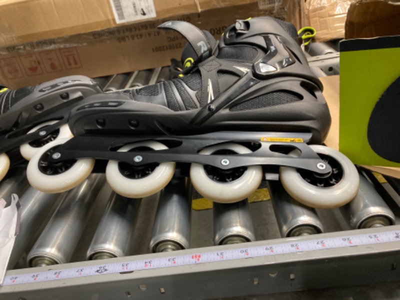 Photo 3 of *** MISSING BREAKS ***Rollerblade RB XL Men's Adult Fitness Inline Skate, Black and Lime, High Performance Inline Skates 15