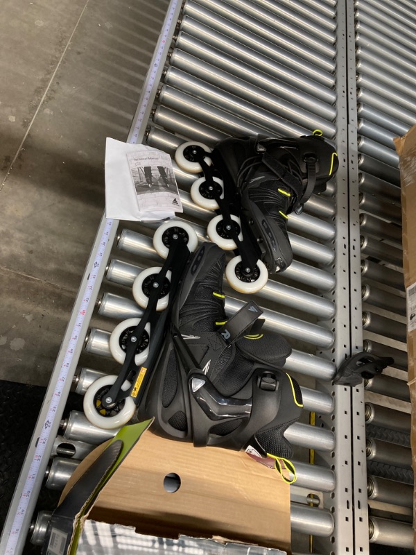 Photo 2 of *** MISSING BREAKS ***Rollerblade RB XL Men's Adult Fitness Inline Skate, Black and Lime, High Performance Inline Skates 15