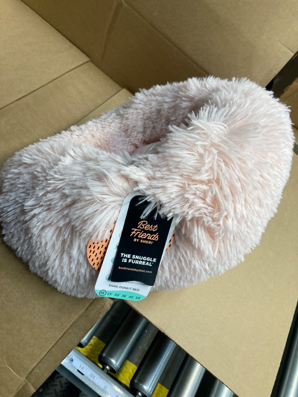 Photo 3 of 
Best Friends by Sheri The Original Calming Donut Cat and Dog Bed in Shag Fur Cotton Candy Pink, Small 23"Best Friends by Sheri The Original Calming Donut Cat and Dog Bed in Shag Fur Cotton Candy Pink, Small 23"