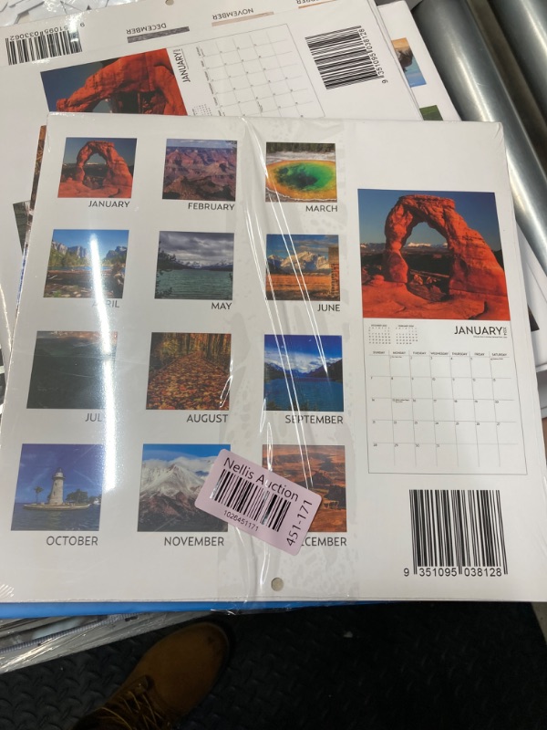 Photo 2 of National Parks Calendar 2024 with Sticker Pack, Large 12 x 12 inch Wall Calendar Sticker Pack Included, Gift for Nature Lover 2 PACK 