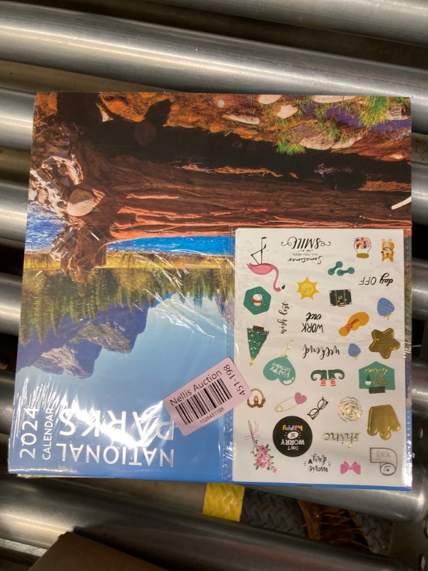 Photo 2 of National Parks Calendar 2024 with Sticker Pack, Large 12 x 12 inch Wall Calendar Sticker Pack Included, Gift for Nature Lover 3 PACK 