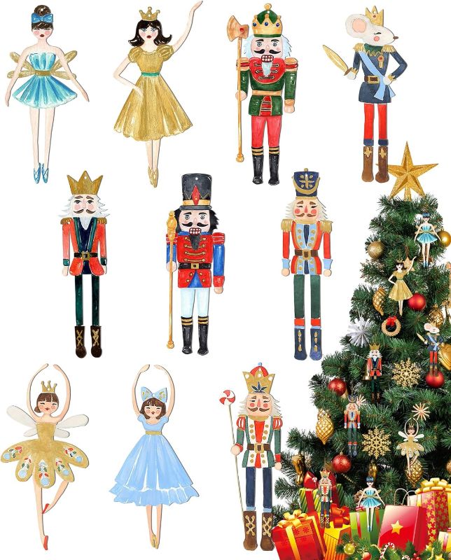 Photo 1 of ***3 PACK*** 10PCS Christmas Ornaments Tree Decorations - Christmas Ornaments Double-sided Hanging Decorations, Christmas Gift Ideas Hanging Pendants for Party Home Decor 